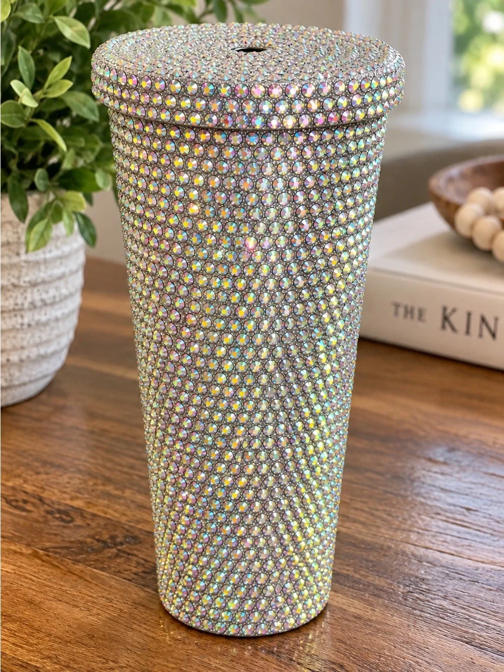 AB Rhinestone Crystal Bling Stainless Steel Tumbler Cup 16 oz